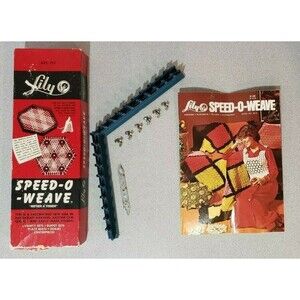 Vintage Speed-o-Weave by Lily Mills Handicraft Weaving w/ Instructions Art 717
